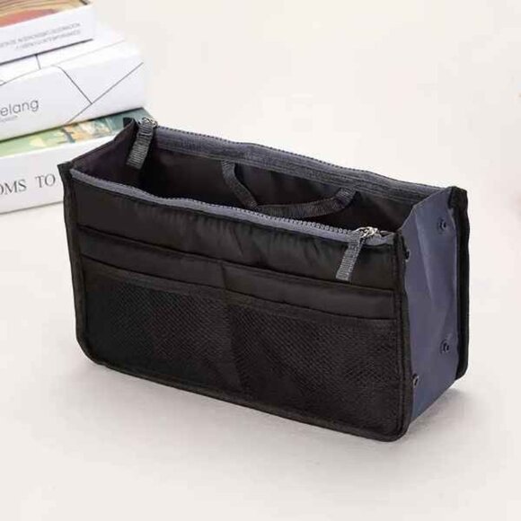 Handbag Organizer Insert /Purse Divider / Black / Cosmetic Case & More - NWT - Picture 3 of 10